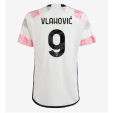 Juventus Dusan Vlahovic #9 Bortedrakt 2023-24 Kortermet